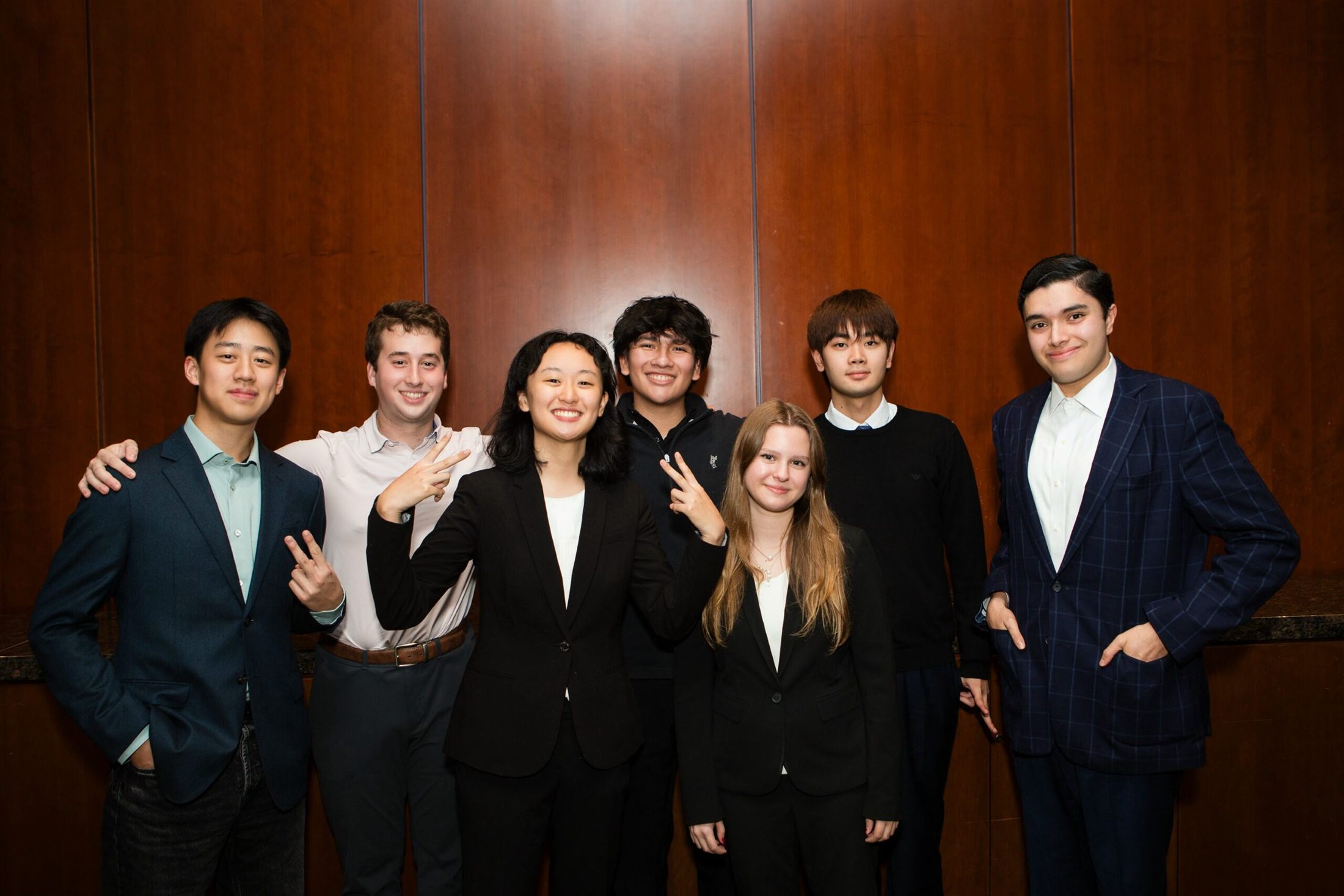 Philip Wang with College Council FAB team members